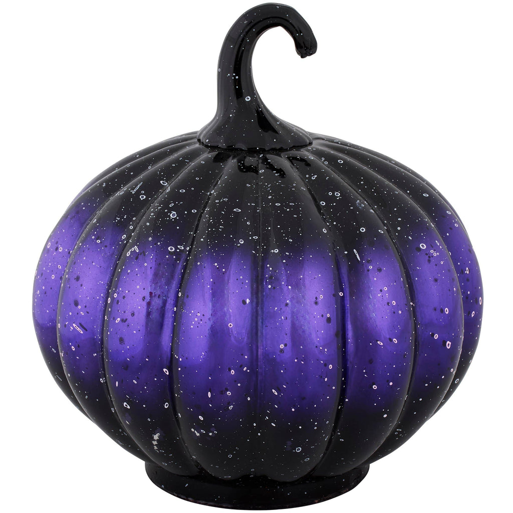 Small Purple Glass Pumpkin