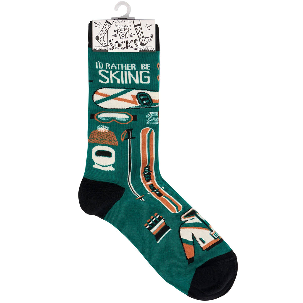 I'd Rather Be Skiing Socks