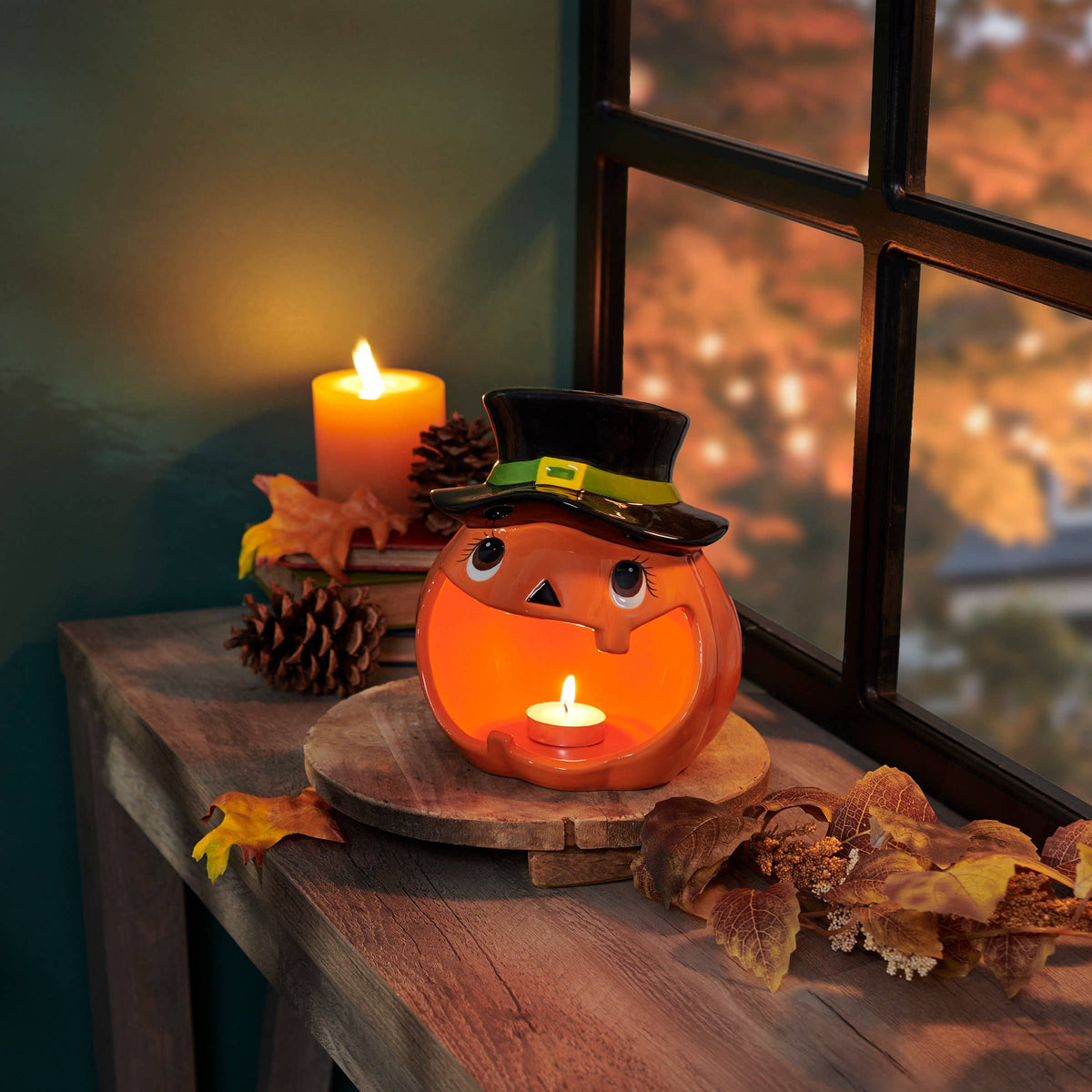 Jack O'Lantern Candle Holder