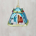 Camping Tent Glass Ornament