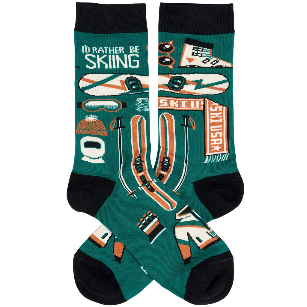 I'd Rather Be Skiing Socks