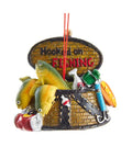 3"RESIN FISHING BASKET ORNAMENT