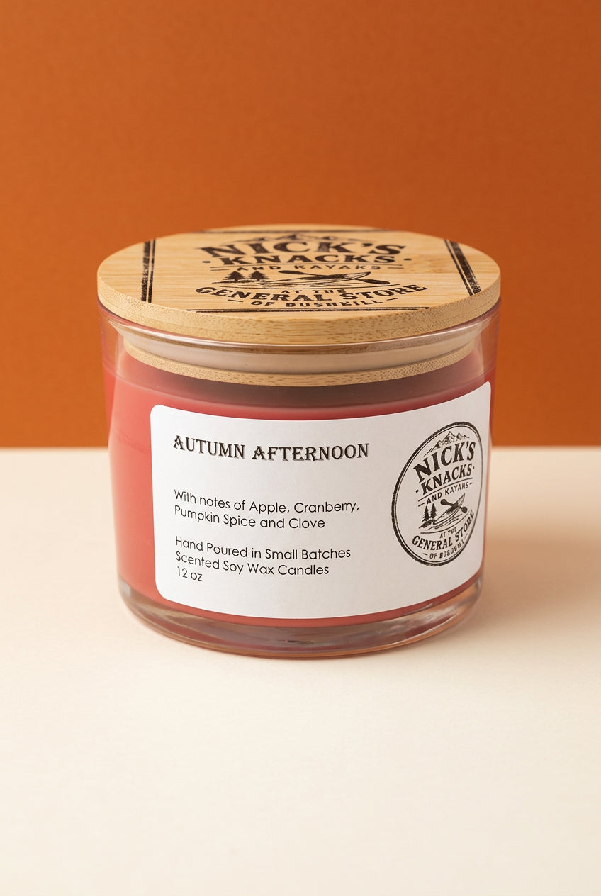 Autumn Afternoon Hand Poured Soy Wax Candle- 12oz