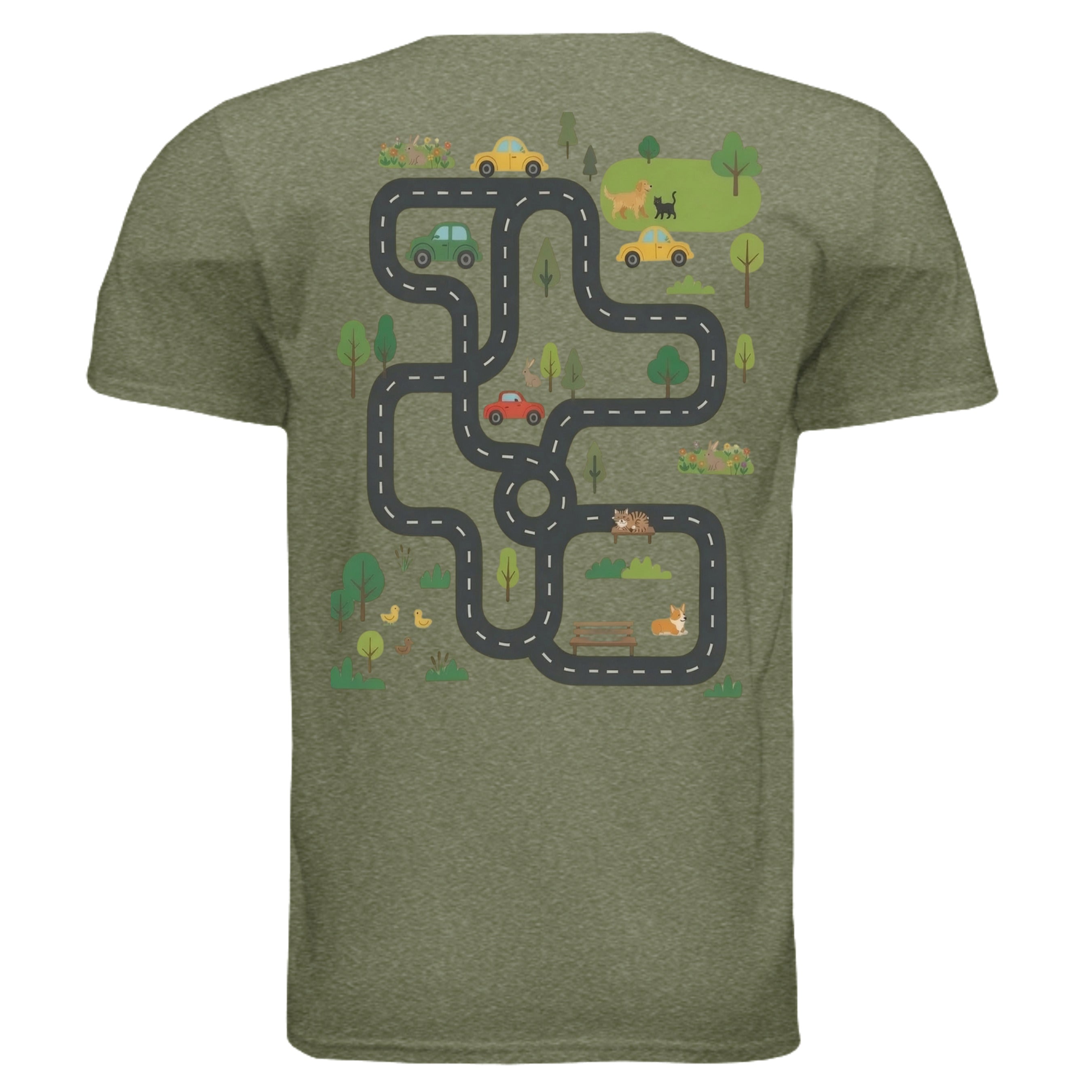 HEATHER MILITARY GREEN - G640 - BACK