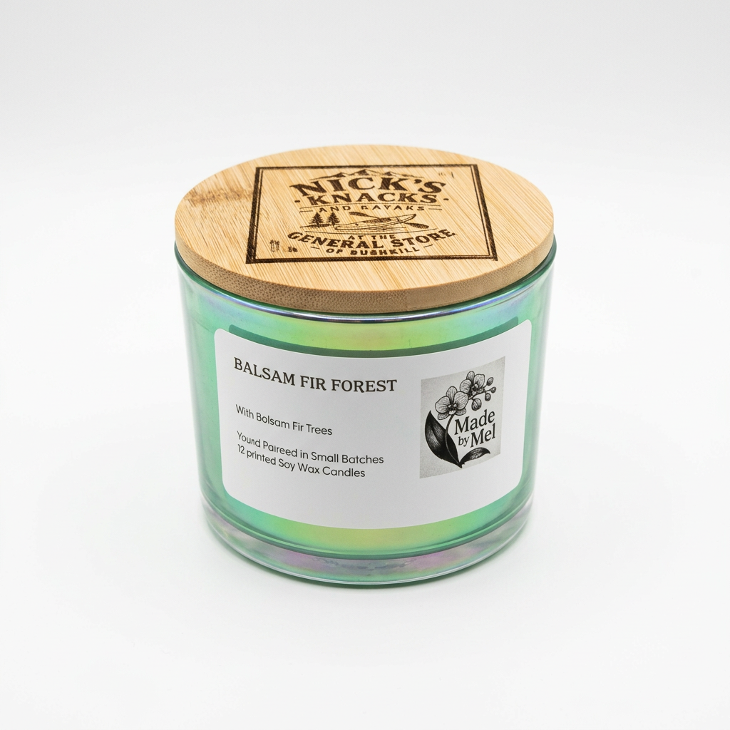 Balsam Fir Forest hand poured soy wax candle 12oz