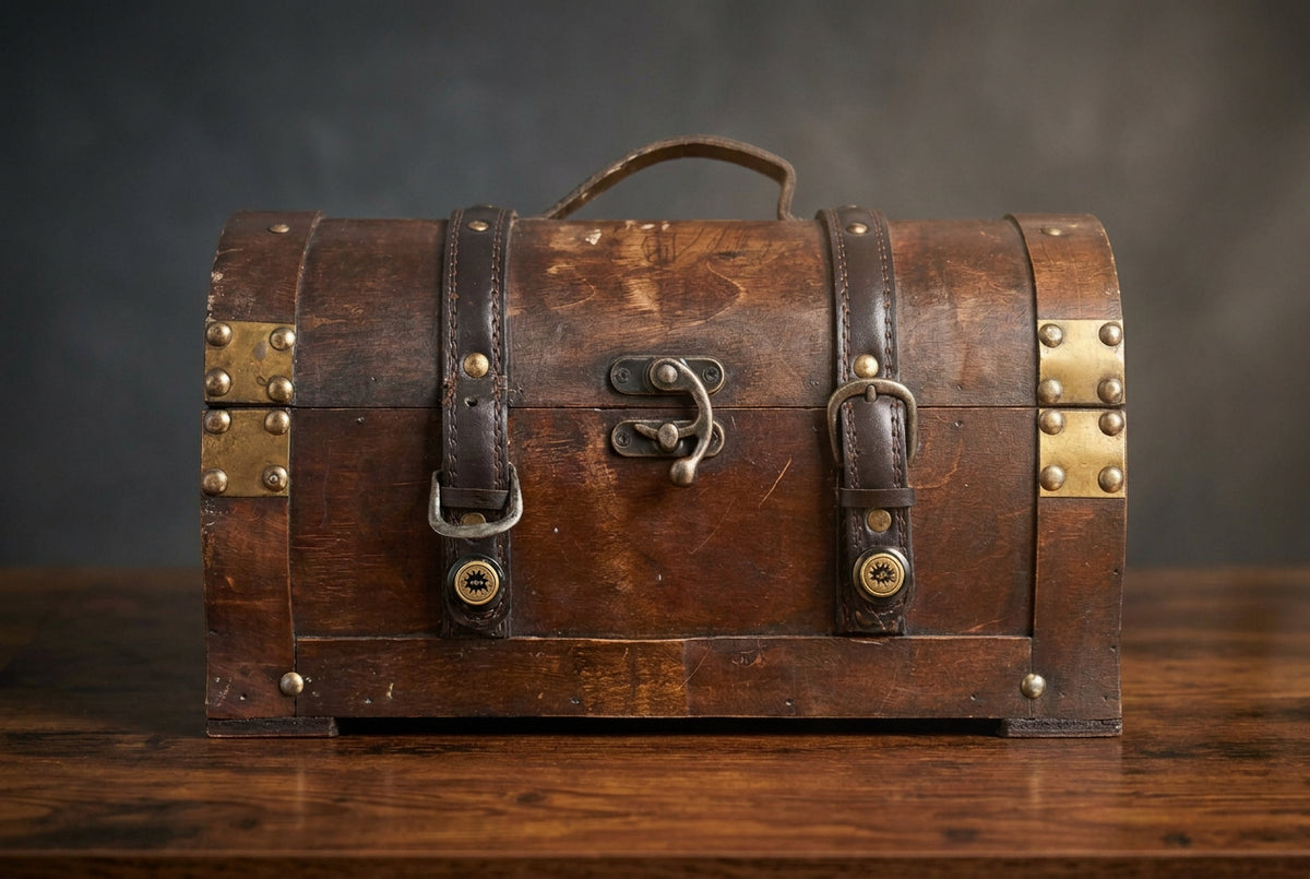 Small wooden chest