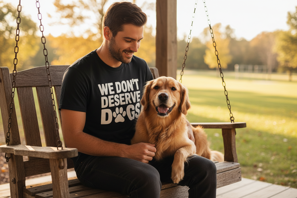 We Don't Deserve Dogs T-Shirt